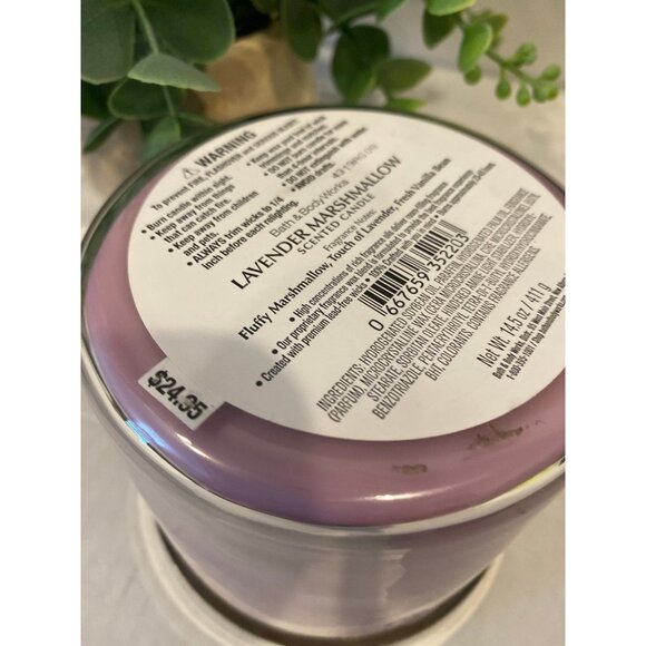 Bath & Body Works “Lavender Marshmallow” New 3 Wick Candle - Picture 6 of 6